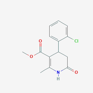 molecular formula C14H14ClNO3 B4965570 methyl 4-(2-chlorophenyl)-2-methyl-6-oxo-1,4,5,6-tetrahydro-3-pyridinecarboxylate 