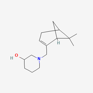 molecular formula C15H25NO B4965589 1-[(6,6-dimethylbicyclo[3.1.1]hept-2-en-2-yl)methyl]-3-piperidinol 