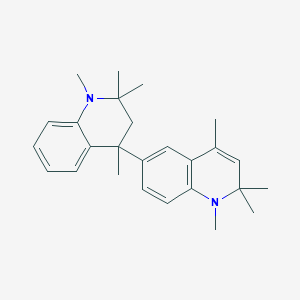 molecular formula C26H34N2 B4965596 1,1',2,2,2',2',4,4'-octamethyl-1,1',2,2',3,4-hexahydro-4,6'-biquinoline CAS No. 5304-08-5