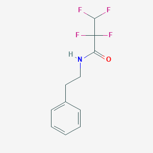 molecular formula C11H11F4NO B4965612 2,2,3,3-tetrafluoro-N-(2-phenylethyl)propanamide 