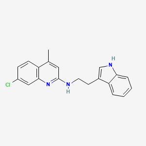 molecular formula C20H18ClN3 B4965654 7-chloro-N-[2-(1H-indol-3-yl)ethyl]-4-methyl-2-quinolinamine 