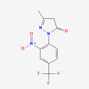 5-methyl-2-[2-nitro-4-(trifluoromethyl)phenyl]-2,4-dihydro-3H-pyrazol-3-one