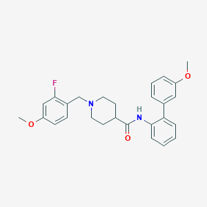 1-(2-fluoro-4-methoxybenzyl)-N-(3'-methoxy-2-biphenylyl)-4-piperidinecarboxamide