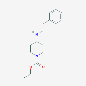 molecular formula C16H24N2O2 B4965698 ethyl 4-[(2-phenylethyl)amino]-1-piperidinecarboxylate 