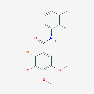 molecular formula C18H20BrNO4 B496572 2-bromo-N-(2,3-dimethylphenyl)-3,4,5-trimethoxybenzamide 
