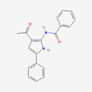 molecular formula C19H16N2O2 B4965749 N-(3-acetyl-5-phenyl-1H-pyrrol-2-yl)benzamide 