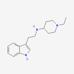 molecular formula C17H25N3 B4965775 1-ethyl-N-[2-(1H-indol-3-yl)ethyl]-4-piperidinamine 
