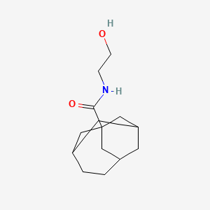 molecular formula C14H23NO2 B4965815 N-(2-hydroxyethyl)tricyclo[4.3.1.1~3,8~]undecane-1-carboxamide 