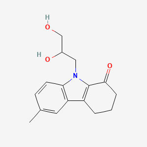 9-(2,3-dihydroxypropyl)-6-methyl-2,3,4,9-tetrahydro-1H-carbazol-1-one