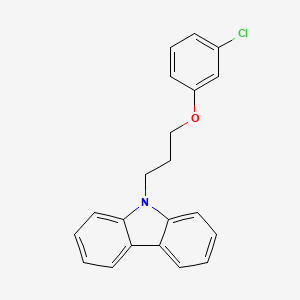molecular formula C21H18ClNO B4965859 9-[3-(3-chlorophenoxy)propyl]-9H-carbazole 