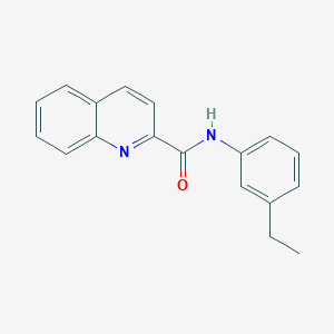 molecular formula C18H16N2O B496587 N-(3-ethylphenyl)-2-quinolinecarboxamide 