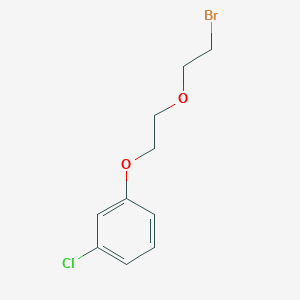 molecular formula C10H12BrClO2 B4965901 1-[2-(2-bromoethoxy)ethoxy]-3-chlorobenzene 