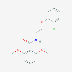 molecular formula C17H18ClNO4 B496595 N-[2-(2-chlorophenoxy)ethyl]-2,6-dimethoxybenzamide 