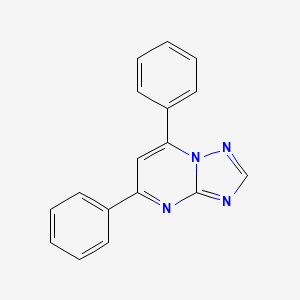 molecular formula C17H12N4 B4966061 5,7-diphenyl[1,2,4]triazolo[1,5-a]pyrimidine CAS No. 118787-61-4