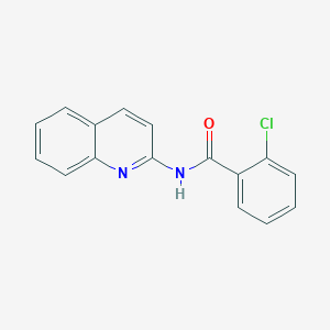 molecular formula C16H11ClN2O B496607 2-chloro-N-quinolin-2-ylbenzamide CAS No. 700347-11-1