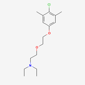 molecular formula C16H26ClNO2 B4966076 2-[2-(4-chloro-3,5-dimethylphenoxy)ethoxy]-N,N-diethylethanamine 
