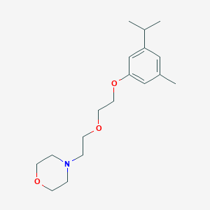 molecular formula C18H29NO3 B4966125 4-{2-[2-(3-isopropyl-5-methylphenoxy)ethoxy]ethyl}morpholine 