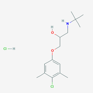 molecular formula C15H25Cl2NO2 B4966171 1-(tert-butylamino)-3-(4-chloro-3,5-dimethylphenoxy)-2-propanol hydrochloride 