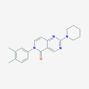 molecular formula C20H22N4O B4966207 6-(3,4-dimethylphenyl)-2-(1-piperidinyl)pyrido[4,3-d]pyrimidin-5(6H)-one 