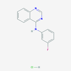 molecular formula C14H11ClFN3 B4966218 N-(3-fluorophenyl)-4-quinazolinamine hydrochloride 