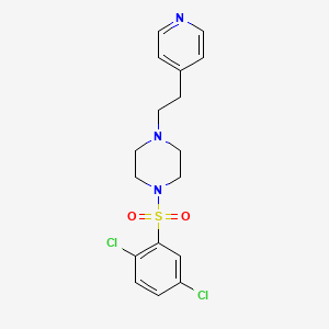 molecular formula C17H19Cl2N3O2S B4966338 1-[(2,5-dichlorophenyl)sulfonyl]-4-[2-(4-pyridinyl)ethyl]piperazine 