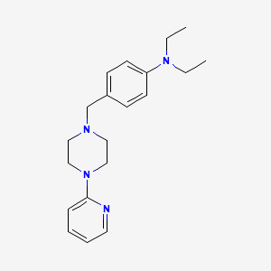 molecular formula C20H28N4 B4966452 N,N-diethyl-4-{[4-(2-pyridinyl)-1-piperazinyl]methyl}aniline 