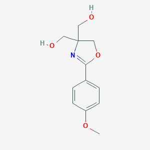 molecular formula C12H15NO4 B496647 [2-(4-Methoxyphenyl)-4,5-dihydro-1,3-oxazole-4,4-diyl]dimethanol CAS No. 91642-17-0