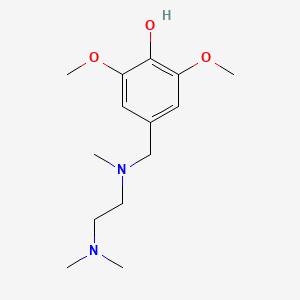molecular formula C14H24N2O3 B4966484 4-{[[2-(dimethylamino)ethyl](methyl)amino]methyl}-2,6-dimethoxyphenol 