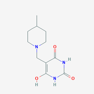 molecular formula C11H17N3O3 B4966511 6-hydroxy-5-[(4-methyl-1-piperidinyl)methyl]-2,4(1H,3H)-pyrimidinedione 