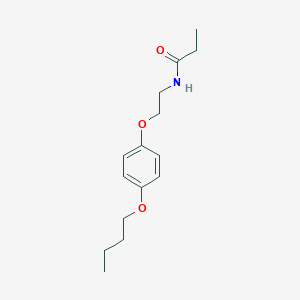 N-[2-(4-butoxyphenoxy)ethyl]propanamide