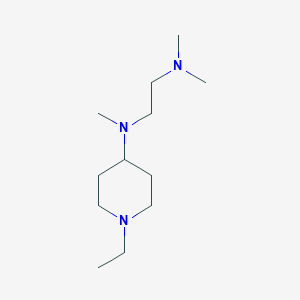 molecular formula C12H27N3 B4966571 N-(1-ethyl-4-piperidinyl)-N,N',N'-trimethyl-1,2-ethanediamine 