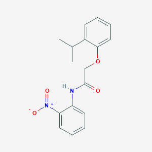 molecular formula C17H18N2O4 B4966582 2-(2-isopropylphenoxy)-N-(2-nitrophenyl)acetamide 