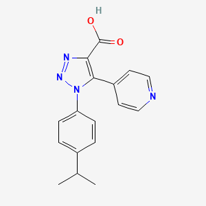 molecular formula C17H16N4O2 B4966635 1-(4-isopropylphenyl)-5-(4-pyridinyl)-1H-1,2,3-triazole-4-carboxylic acid 