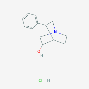 molecular formula C13H18ClNO B4966647 5-phenylquinuclidin-3-ol hydrochloride 