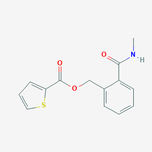 2-(Methylcarbamoyl)benzyl thiophene-2-carboxylate