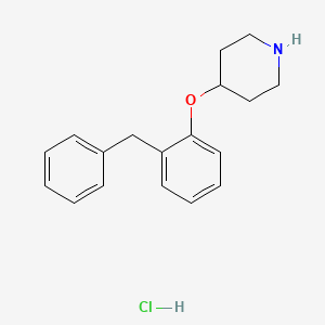 molecular formula C18H22ClNO B4966682 4-(2-benzylphenoxy)piperidine hydrochloride 