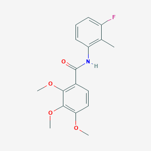 N-(3-fluoro-2-methylphenyl)-2,3,4-trimethoxybenzamide