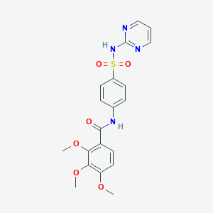 2,3,4-trimethoxy-N-[4-(pyrimidin-2-ylsulfamoyl)phenyl]benzamide