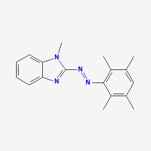 molecular formula C18H20N4 B4966740 1-methyl-2-[(2,3,5,6-tetramethylphenyl)diazenyl]-1H-benzimidazole 