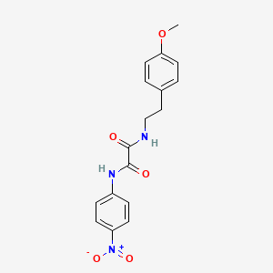 molecular formula C17H17N3O5 B4966767 N-[2-(4-methoxyphenyl)ethyl]-N'-(4-nitrophenyl)ethanediamide 