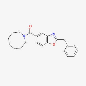 molecular formula C22H24N2O2 B4966788 5-(1-azocanylcarbonyl)-2-benzyl-1,3-benzoxazole 