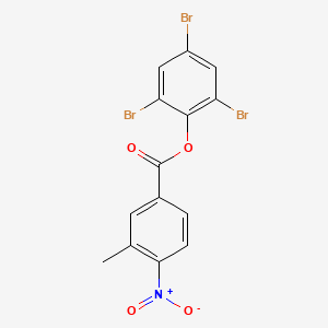molecular formula C14H8Br3NO4 B4966792 2,4,6-tribromophenyl 3-methyl-4-nitrobenzoate 