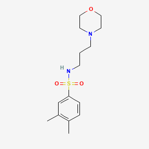 molecular formula C15H24N2O3S B4966809 3,4-dimethyl-N-[3-(4-morpholinyl)propyl]benzenesulfonamide 