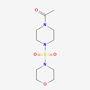 molecular formula C10H19N3O4S B4966812 4-[(4-acetyl-1-piperazinyl)sulfonyl]morpholine 