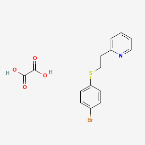 molecular formula C15H14BrNO4S B4966821 2-{2-[(4-bromophenyl)thio]ethyl}pyridine oxalate 
