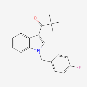 molecular formula C20H20FNO B4966838 1-[1-(4-fluorobenzyl)-1H-indol-3-yl]-2,2-dimethyl-1-propanone 