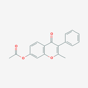 2-methyl-4-oxo-3-phenyl-4H-chromen-7-yl acetate