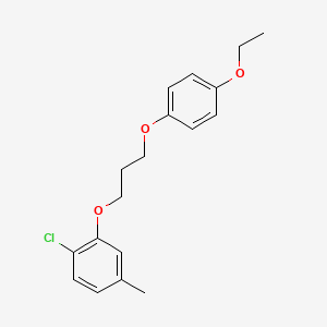 molecular formula C18H21ClO3 B4966884 1-chloro-2-[3-(4-ethoxyphenoxy)propoxy]-4-methylbenzene 