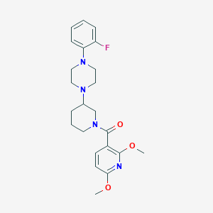 1-{1-[(2,6-dimethoxy-3-pyridinyl)carbonyl]-3-piperidinyl}-4-(2-fluorophenyl)piperazine