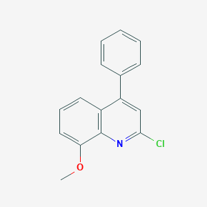 molecular formula C16H12ClNO B4966902 2-chloro-8-methoxy-4-phenylquinoline 